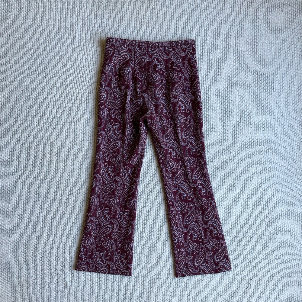 Paisley High Wasted Flare Bottom Pants